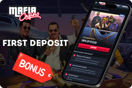 First Deposit Bonus Welcome Package Mafia Casino